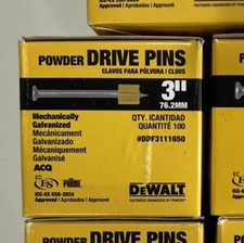 DeWALT Powder Drive Pins 3" DDF3111650 Box of 100 NEW