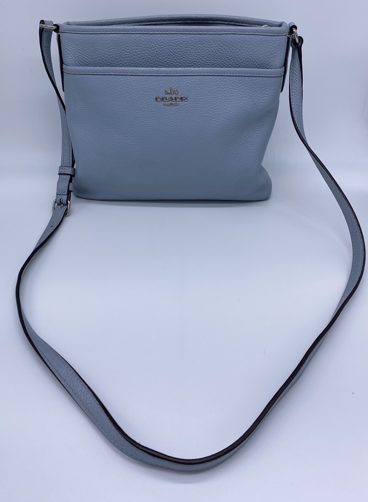 pale blue crossbody bag