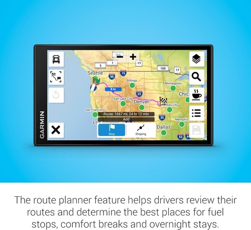 Garmin dezl OTR610 6 Inch Truck GPS, Custom Routing, Birdseye, PrePass Alerts - Picture 2 of 6