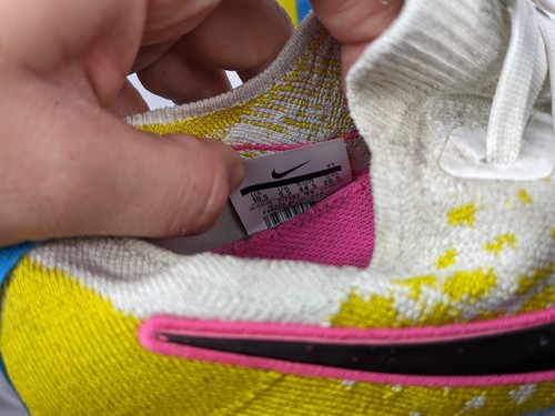 Nike Epic React Flyknit 2 White/Pink Blast CI7583-100 Running Sneakers Men 10.5 - Picture 9 of 9