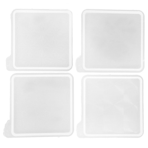 4 Pcs Holographic Coaster Mold Silicone Molds for Resin Coasters - 第 9/12 張圖片