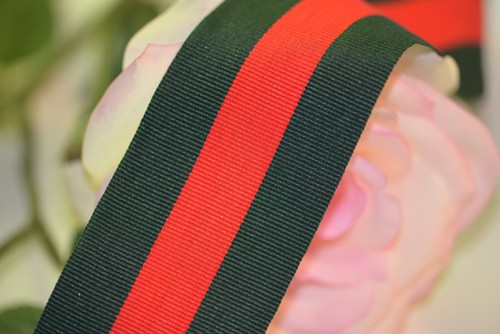 2 yards Gucci inspired green and red striped woven ribbon DIY - Great Quality - Picture 13 of 14