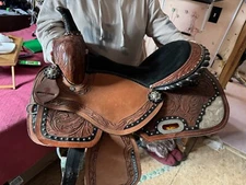 barrel saddle 15.5 used