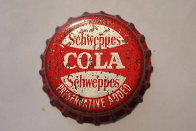 CROWN SEAL BOTTLE CAP SCHWEPPES COLA c1950s in VERY GOOD CONDITION