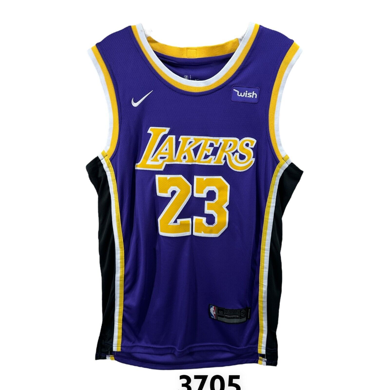 Nike Mens Purple Los Angeles Lakers Lebron James 23 Basketball NBA