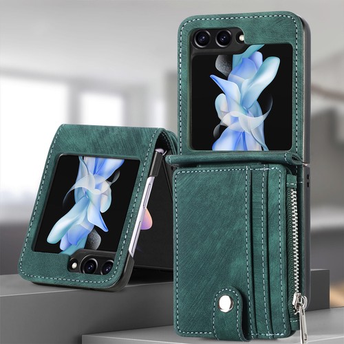For Samsung Galaxy Flip 6 5 4 3 Phone Cover Foldable Leather Wallet Phone Case - Picture 9 of 11