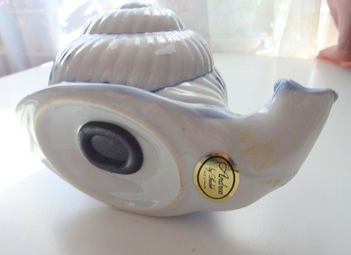 Estatuilla de Colección Coby Bank Decotativa CARACOL Azul Cobalto Firmada Mark Andrea por Sadek - Imagen 11 de 11