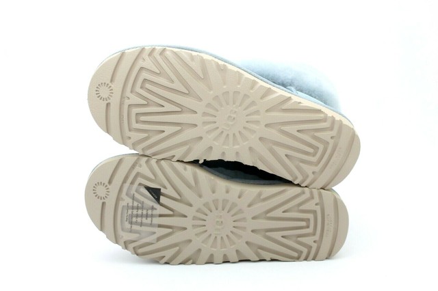 ugg mini fluff quilted boot blue