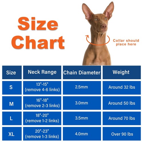 Dog Prong Collar, Dog Choke Collar Adjustable Dog Pinch Collar with Quick Rel... - Picture 6 of 7