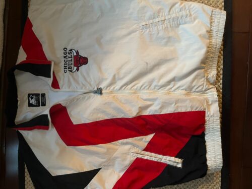 Chicago Bulls Vintage STARTER Black Labe GIACCA XXL 2XL BIANCO - Foto 3 di 8