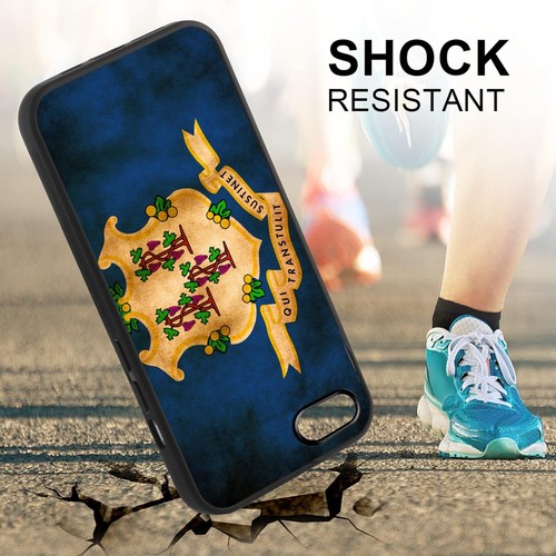 flag the state Connecticut For Apple iPhone SE 11 12 13 14 15 16 Dustproof Cover - Picture 15 of 25