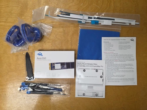 OWC 1 TB Aura Pro X2 Gen4 NVMe SSD for 27" and 21.5" iMac, Upgrade with tools