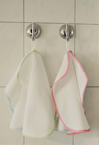 Baby Waschlappen 5 Set Moltontücher aus 100% Baumwolle saugstark Gesichtstücher - Bild 6 von 7