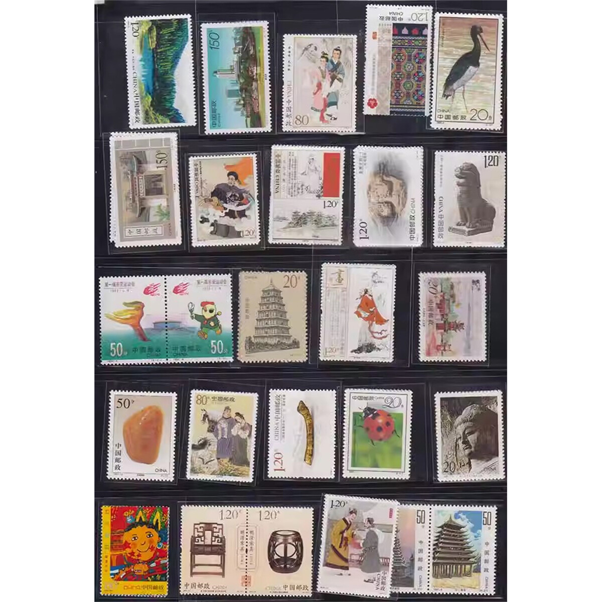 China 1966 Issued Before 100Pcs All Different A New Set Of Stamps No Repetition