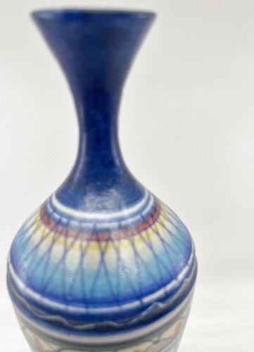 Vietri 70er Jahre Keramik Kunstkeramik Vase signiert von Luigi Damore Meisterwerk - Bild 12 von 12