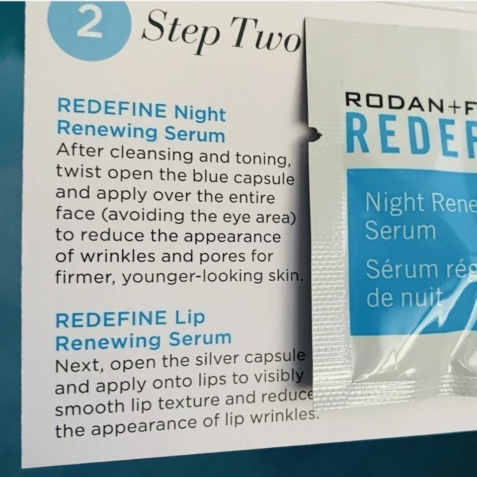 Give It a Glow Redefine Step 1 Mask Orig Night Serum + original Lip Serum Card - Image 4 of 4
