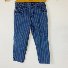 Vintage Levis White Tab Jeans 31239-1658 Girls Striped No Tag 4-5T 1970  s 