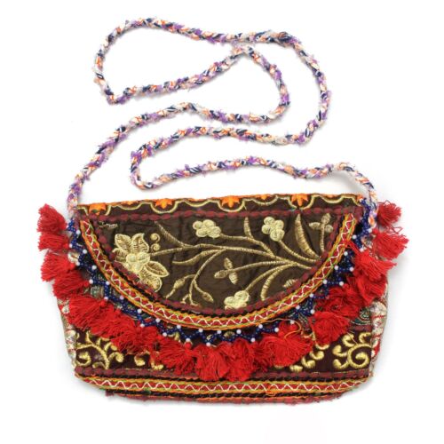 Vintage Tribal Banjara  Handmade Ethnic Women Hobo Purse Hippy Clutch Bag u - Afbeelding 1 van 4