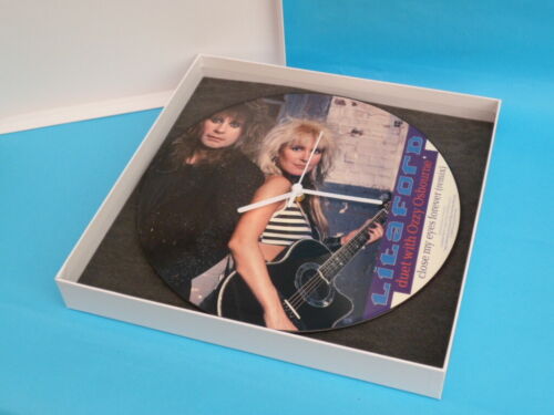 12" Vinyl Record Wall CLOCKS - All Upcycled Picture Discs - Great Artists Groups - Picture 155 of 237