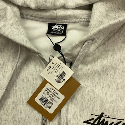 ★【STUSSY】★Stussy DSM World Tour Hoodi.e Ash Heather★ Stussy X Dover Street Market DSM World Tour Zip Hoodie Mens