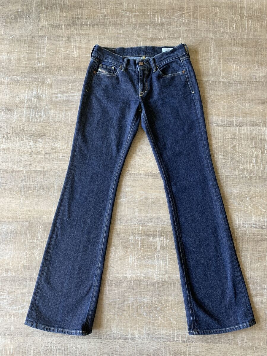 DIESEL Ramys Boot Cut Jeans Womens 28 Dark Wash Stretch Made DIESEL Ramys Boot Cut Jeans Womens 28 Dark Wash Stretch Made