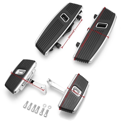 Tableros de piso estribos Kahuna Rider conductor pasajero para Harley Road Glide 93-23 - Imagen 9 de 11