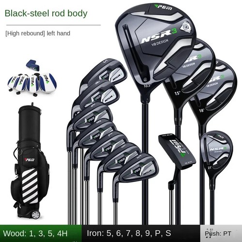 Golf Clubs Complete Set Clubs Men Golf Driver Wood Irons Putter Flex Graphite - Picture 11 of 18