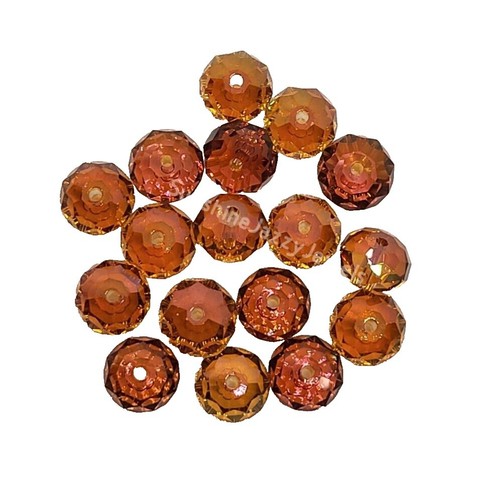15 Perles Briolettes Swarovski Cristal 8 Mm - Fabriqué En France