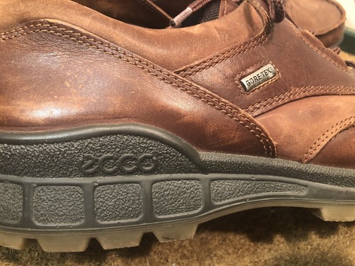 Ecco Track II Low Brown Leather Shoes Eur 45 US 10.5 - 11.0 - Picture 8 of 14
