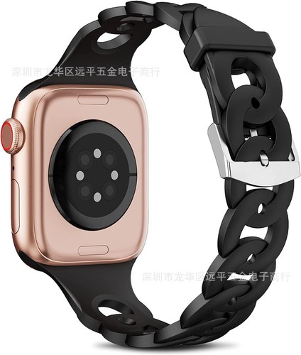 Breathable Silicone Band Strap for Apple Watch Ultra 9 8 7 6 5 4 3 40/44/41/49mm - Picture 17 of 36