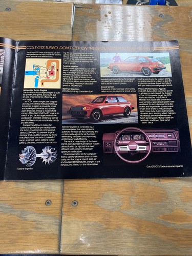 1984 Dodge Colt 16-page Original Car Sales Brochure Catalog - Vista Mitsubishi - Picture 3 of 4