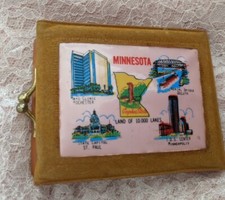 1950's Souvenir Wallet coin purse Minnesota NOS