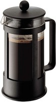Bodum 1.0 Litre Borosilicate Glass Kenya 8 Cup Coffee Maker, Black Bodum 1.0 Litre Borosilicate Glass Kenya 8 Cup Coffee Maker, Black