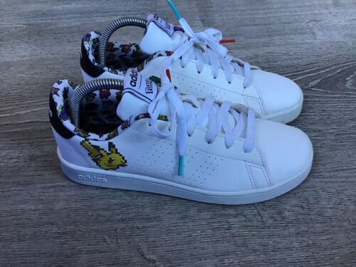 Adidas X Pokemon Kids Youth Size 4 Advantage Boys Sneakers Shoes EG1999 - Picture 2 of 12