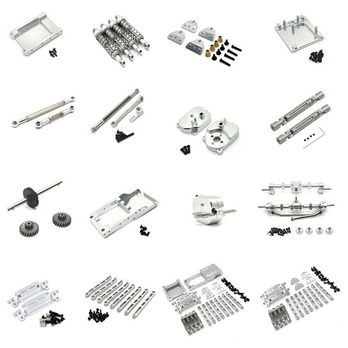 For Rc 1/12 MN168 4WD Off-Road Crawler car Aluminum Metal Silver Upgrade Parts - Picture 1 of 49