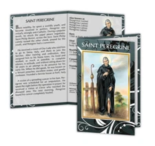 Saint Peregrine - Bio, prayer, Feast Day, etc... Folder Card, English