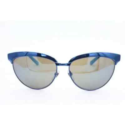 グッチ Authentic Gucci GG 4249/S BO33U Cat Eye Blue Sunglasses Brown Lens