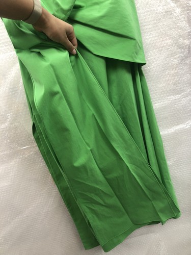 Rosie Assoulin Draped Top and Skirt Green One Shoulder - Picture 17 of 23