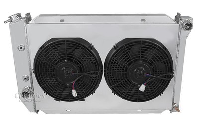 1969-1977 20 Inch Core Ford Aluminum 3 Row Champion Radiator /& 16/" Fan