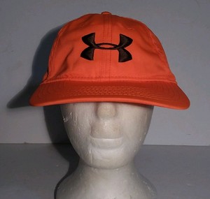 black and orange under armour hat