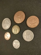 Pre-decimal Coinage Set Of 7 Coins.