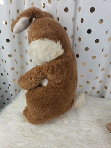Vintage Daekor Pot Belly BUNNY Plush 1979 Brown 18" Stuffed Animal Toy - Picture 4 of 10