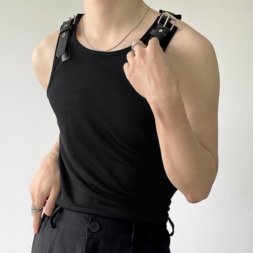 Chaleco muscular entrenamiento deportivo sin mangas para hombre Blusa calce ajustado EE. UU. - Imagen 4 de 14