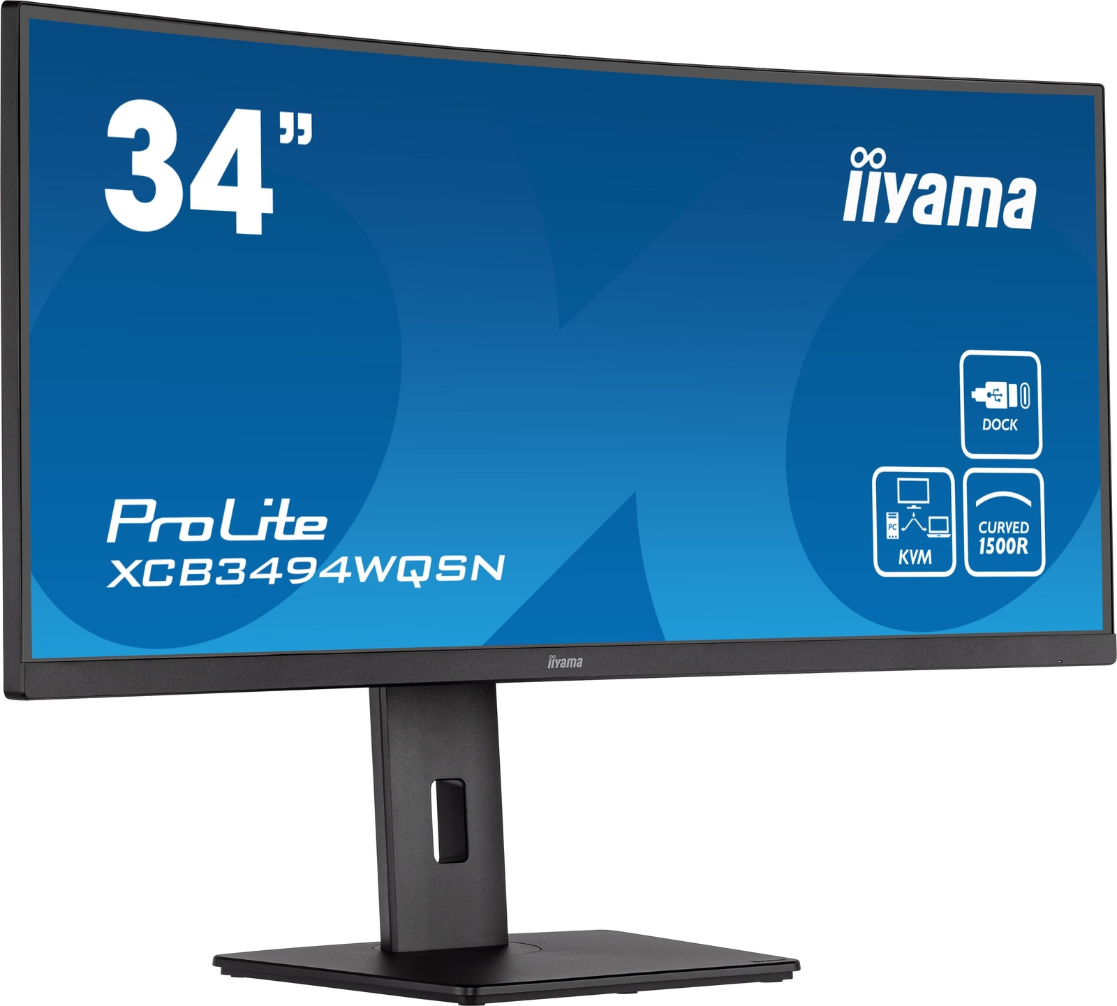 офисный изогнутый монитор iiyama ProLite XCB3494WQSN-B5 86,4 см (34) UWQHD VA 21:...
