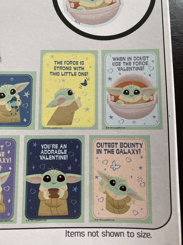 2 Boxes Star Wars Mandalorian Baby Yoda 32 Valentines Cards Envelopes & Bag Tags - Picture 7 of 7