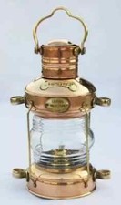 Decorative Anchor Oil Lantern Lamp Brass & Copper Nautical Decor Ship lamp Light