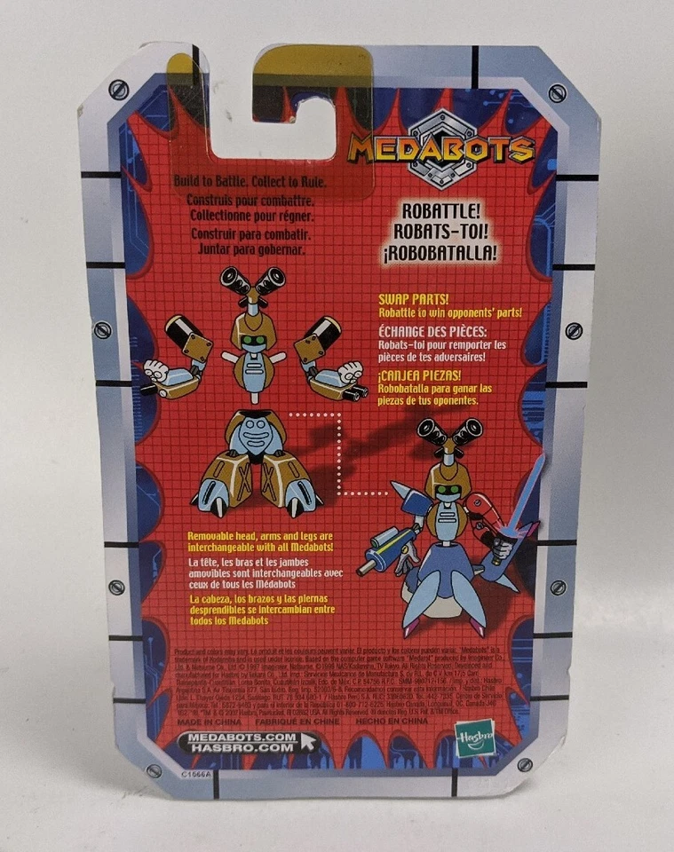 2001 Hasbro Medabots Stingray Action Figure Robot Carded - Image 2 of 3