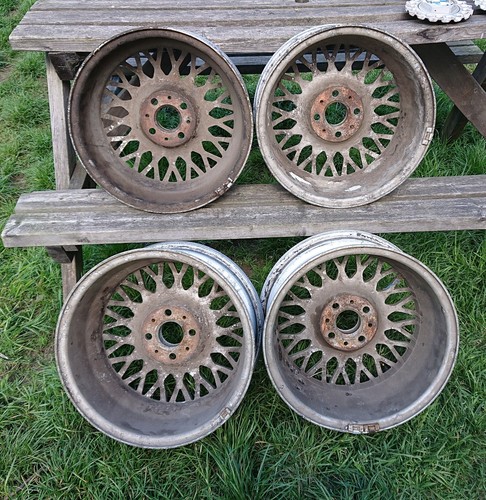 Origina BMW E30 4x100 15" BBS wheels sport 325i 320i 318i 316 Cross Spokes - Picture 3 of 10