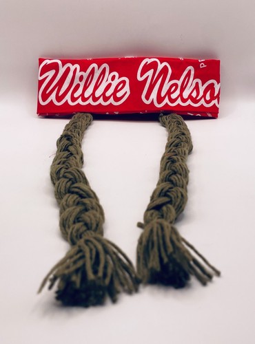 Willie Nelson Red Bandana With Braids - Wig/Costume - Unisex Adults - NEW/SEALED