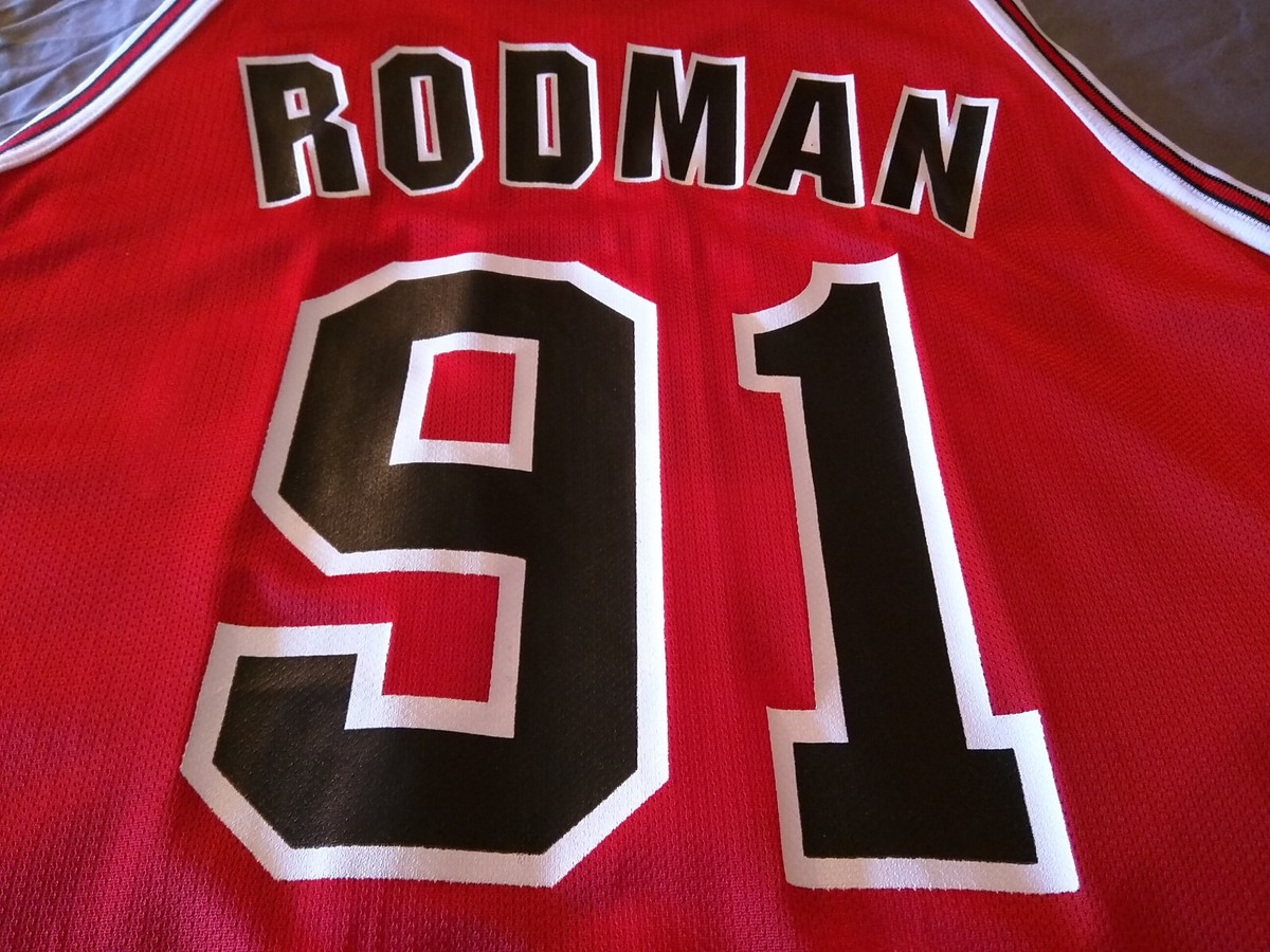 Dennis Rodman #91 Chicago Bulls Jersey MINT! NBA Champion 97-98